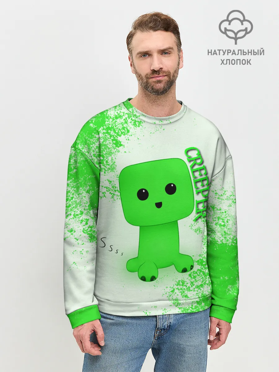 Мужской свитшот базовый / MINECRAFT CREEPER
