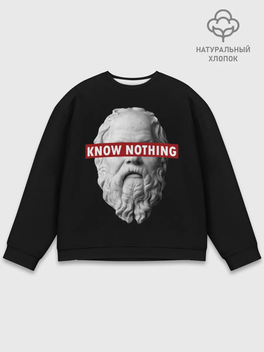 Мужской свитшот базовый / Ничего Не Знаю