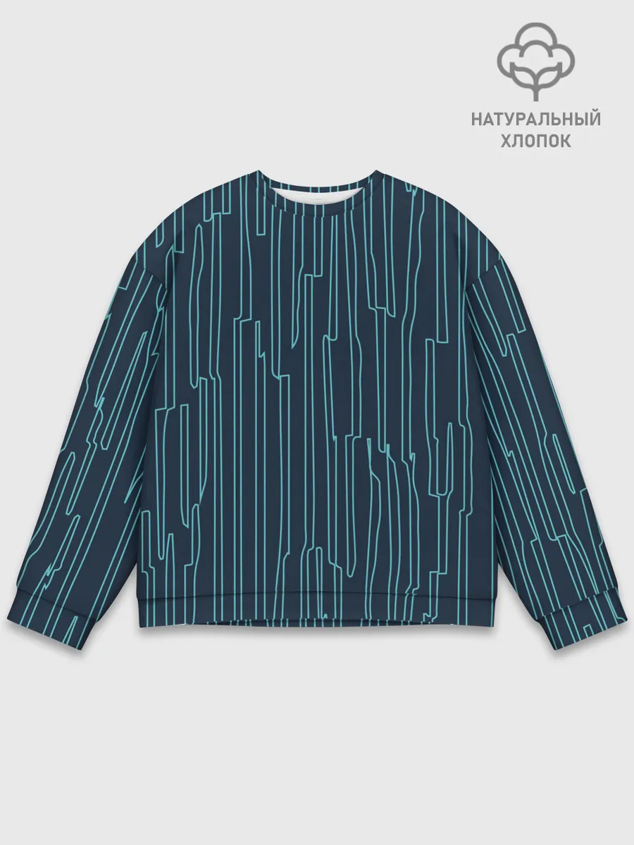 Мужской свитшот базовый / Стильный узор