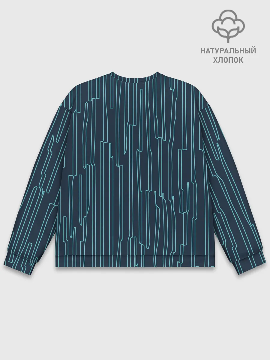 Мужской свитшот базовый / Стильный узор