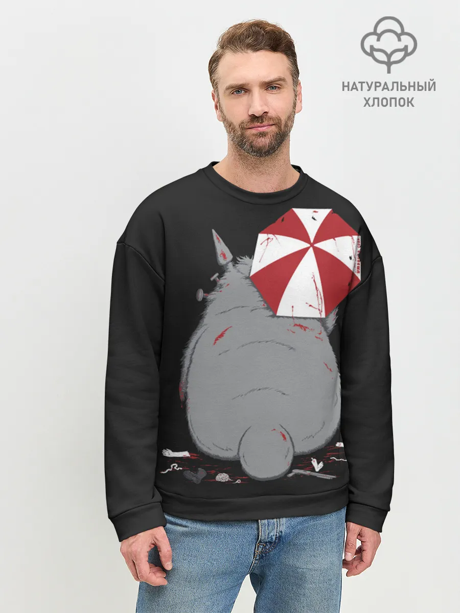 Мужской свитшот базовый / Тоторо и Umbrella Corp.