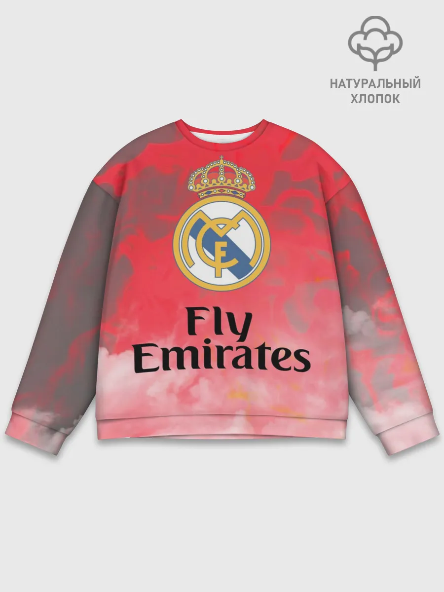 Мужской свитшот базовый / Реал Мадрид