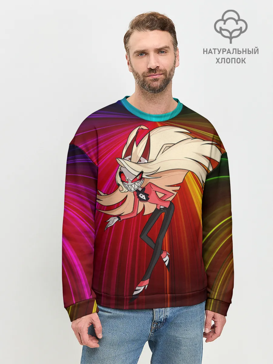 Мужской свитшот базовый / Hazbin Hotel - Отель Хазбин