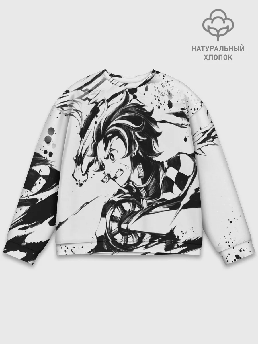 Мужской свитшот базовый / KIMETSU NO YAIBA TANJIRO KAMADO