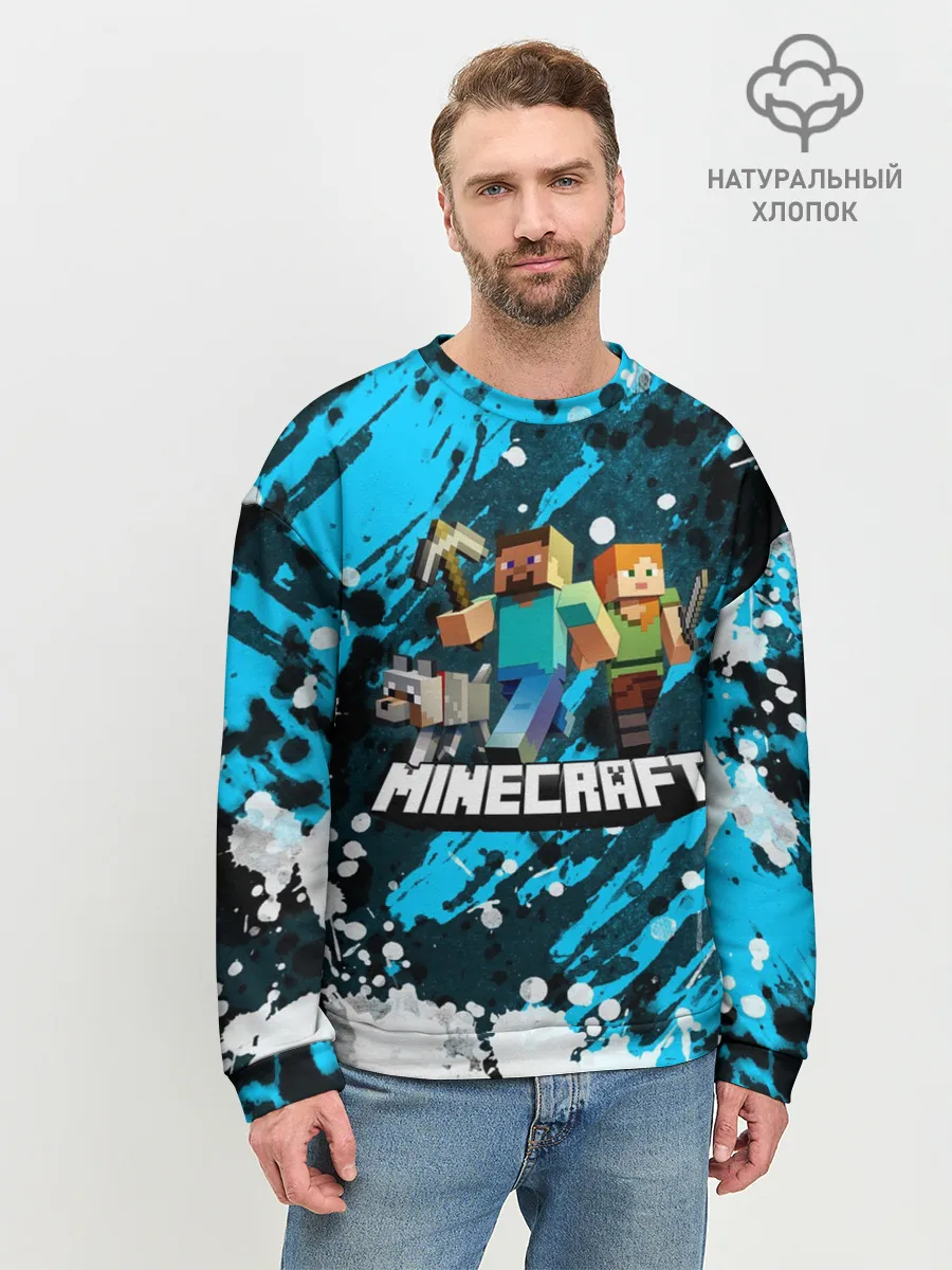 Мужской свитшот базовый / Minecraft / Майнкрафт