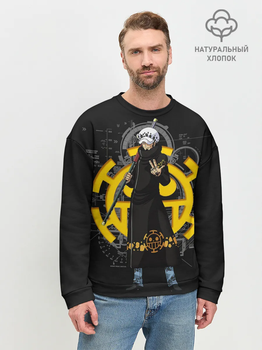 Мужской свитшот базовый / Лого One Piece