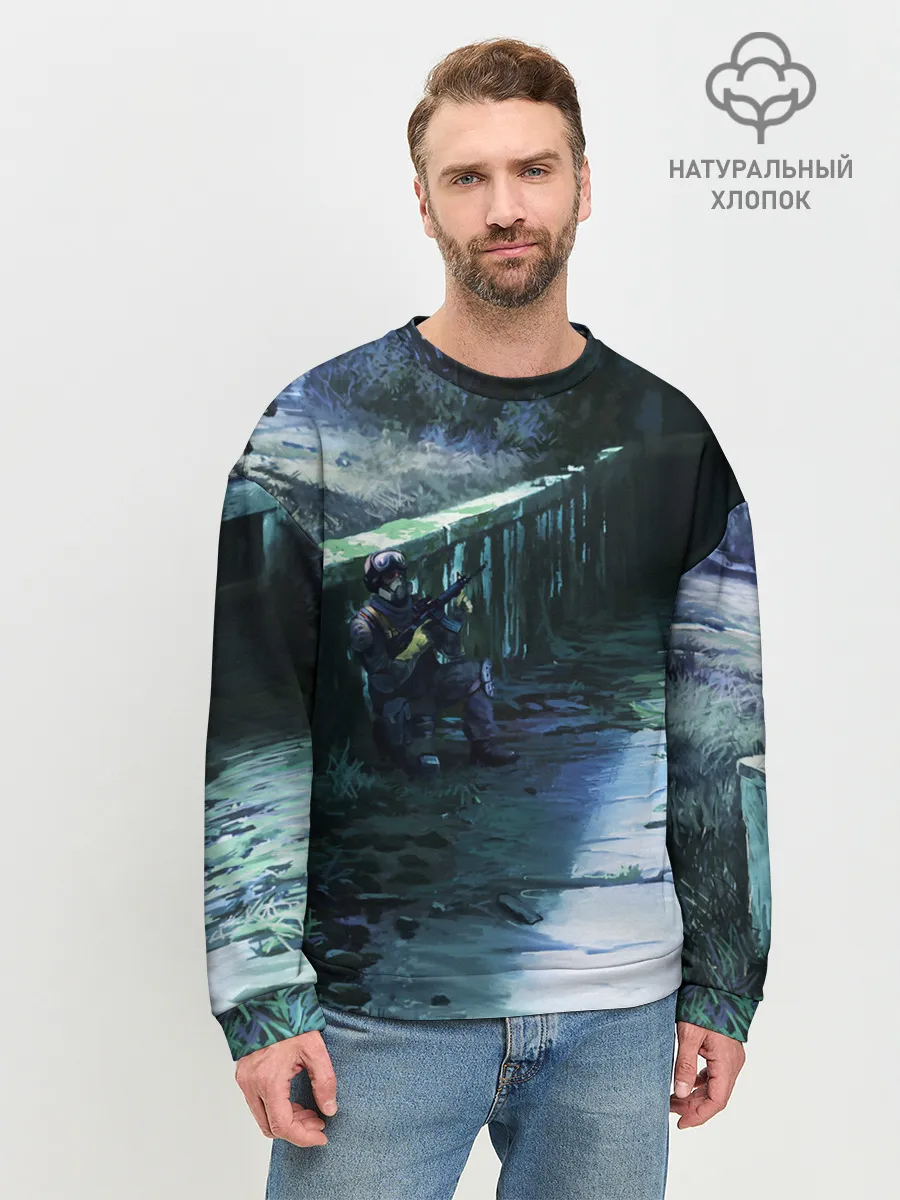 Мужской свитшот базовый / Сталкер 2021