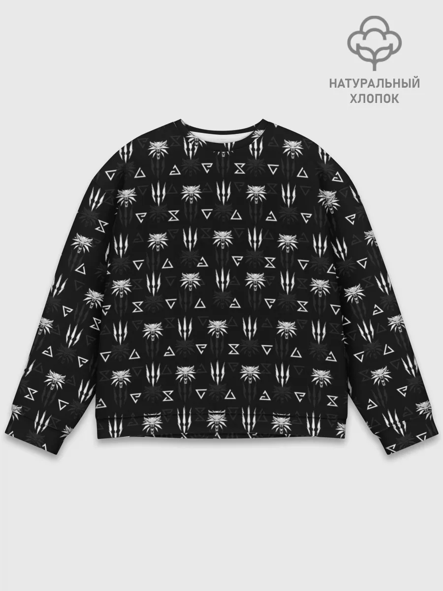 Мужской свитшот базовый / ВЕДЬМАК | THE WITCHER | ГЕРАЛЬТ | WOLF