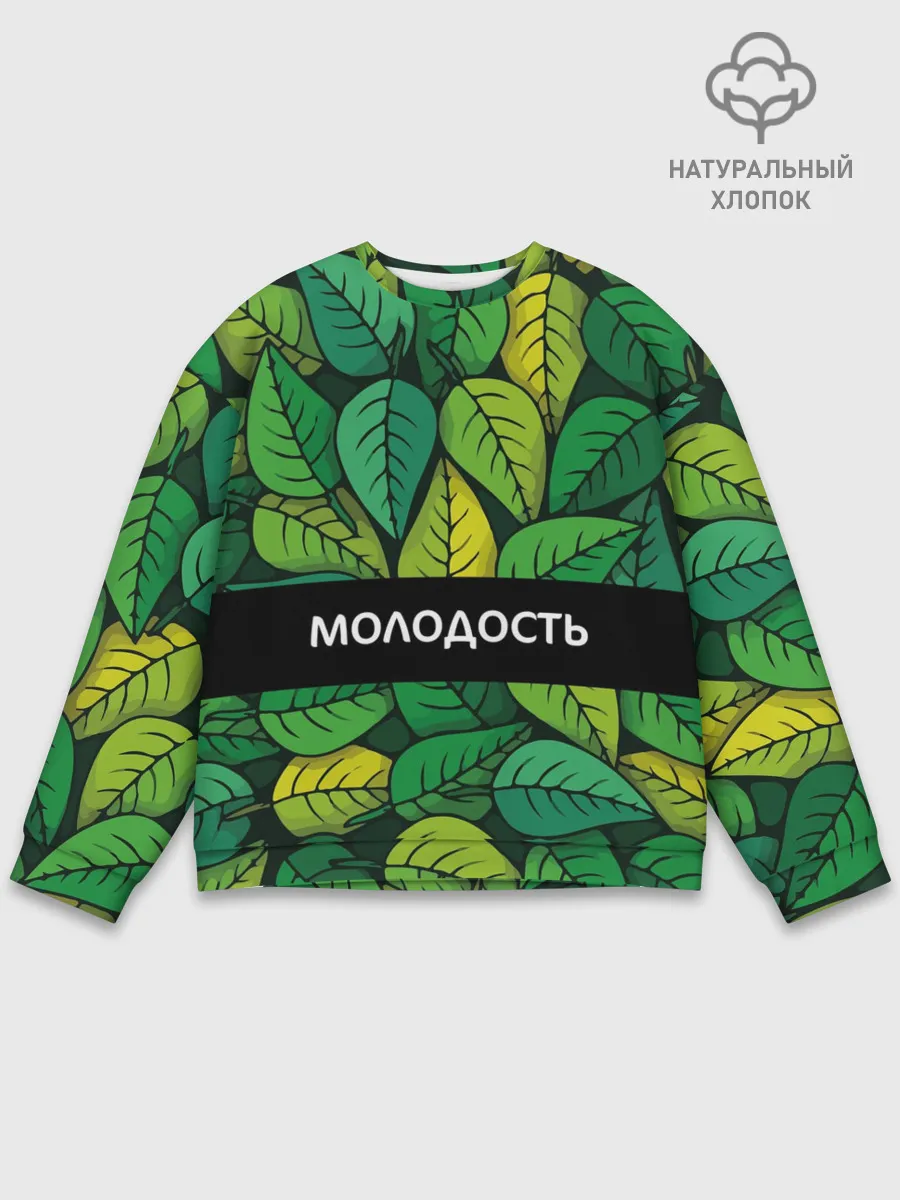 Мужской свитшот базовый / Молодость/глупость