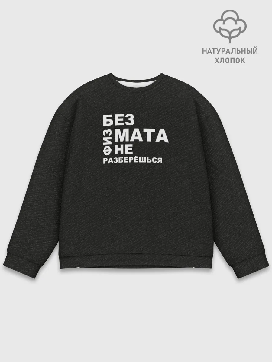 Мужской свитшот базовый / Без физмата не разберёшься