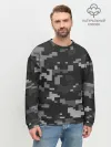 Мужской свитшот базовый / Пиксельный камуфляж