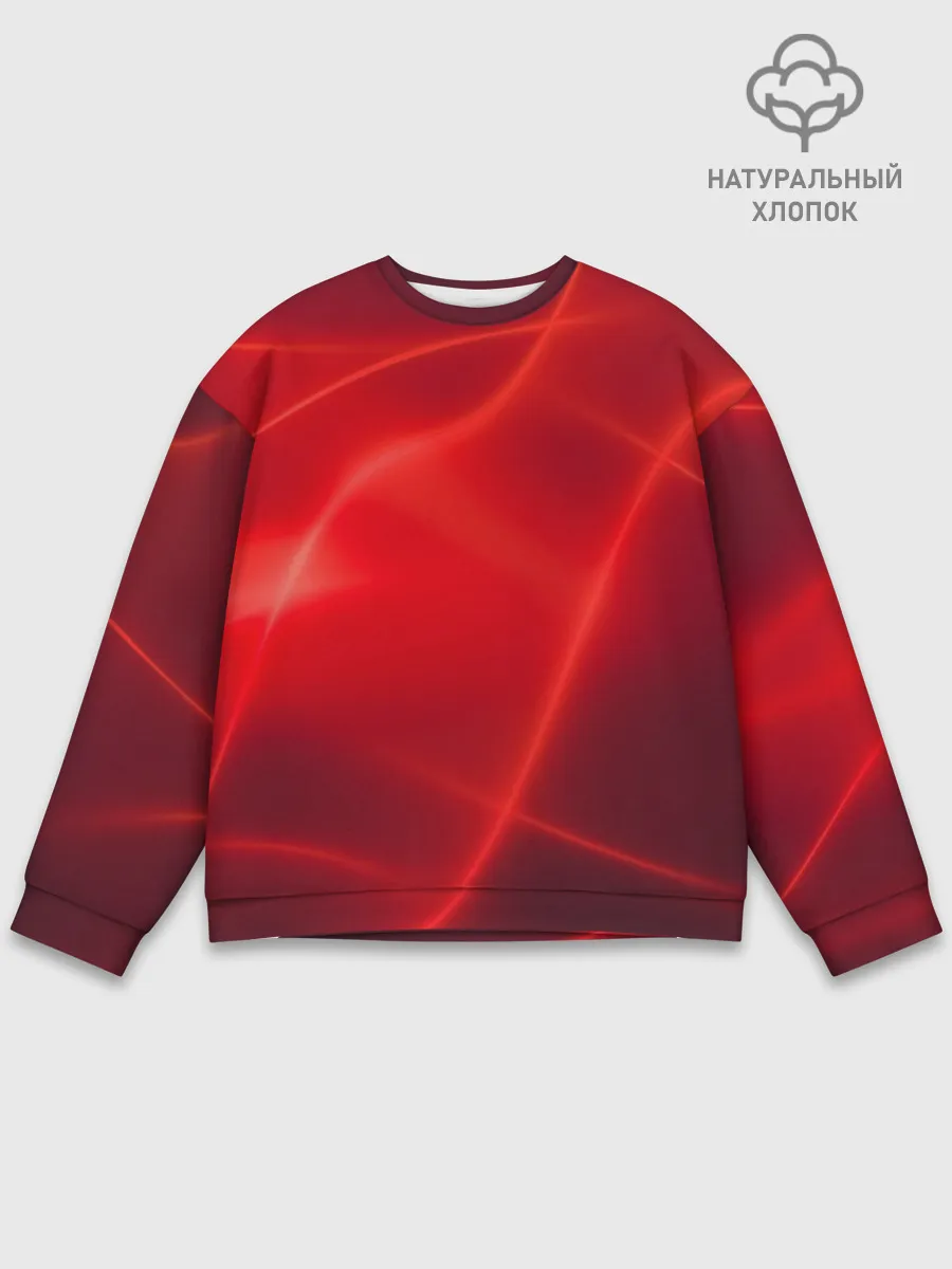 Мужской свитшот базовый / Плавные Линии