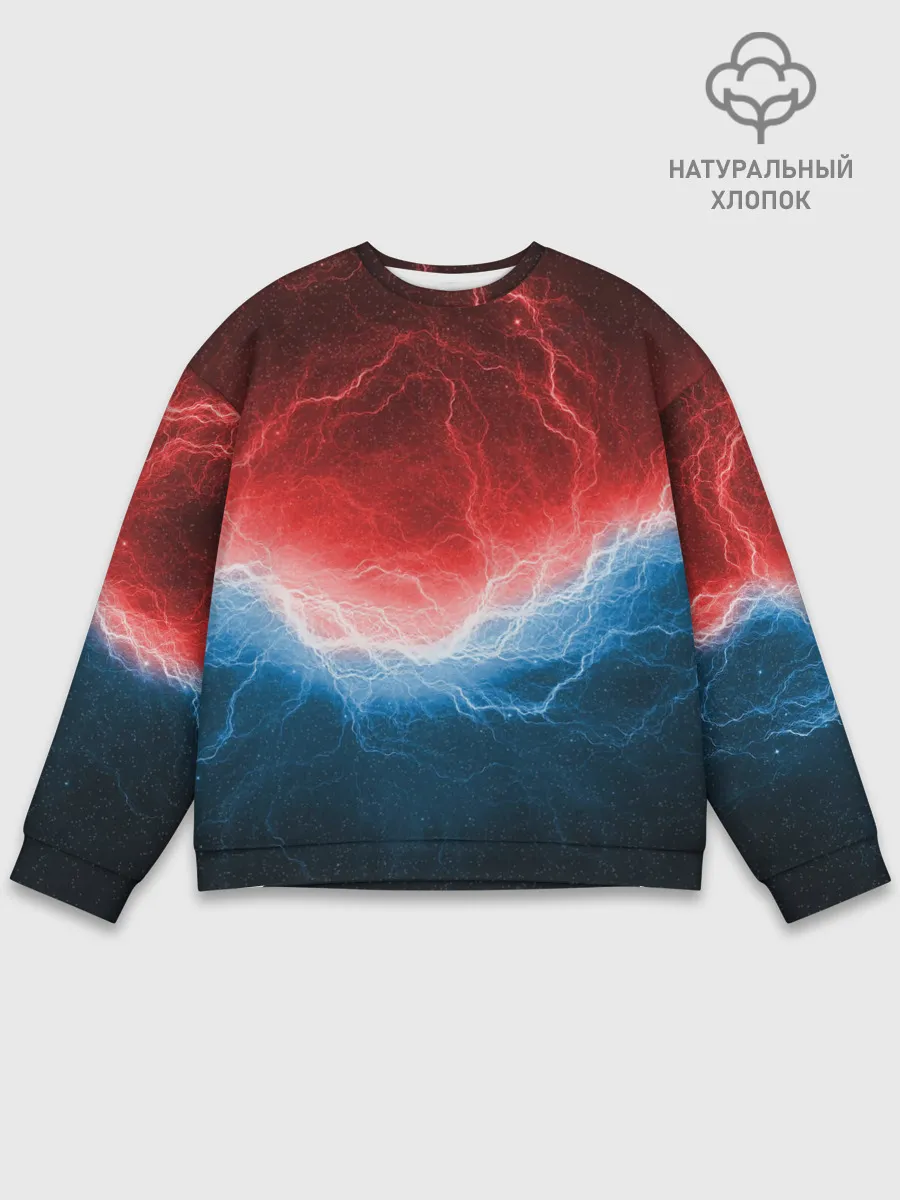 Мужской свитшот базовый / Огонь и лёд