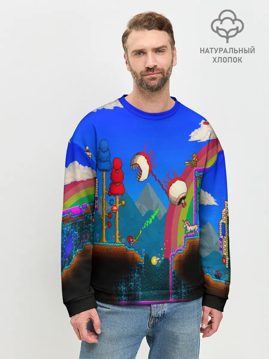 Мужской свитшот базовый / TERRARIA GAME
