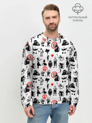 Мужской свитшот базовый / Banksy