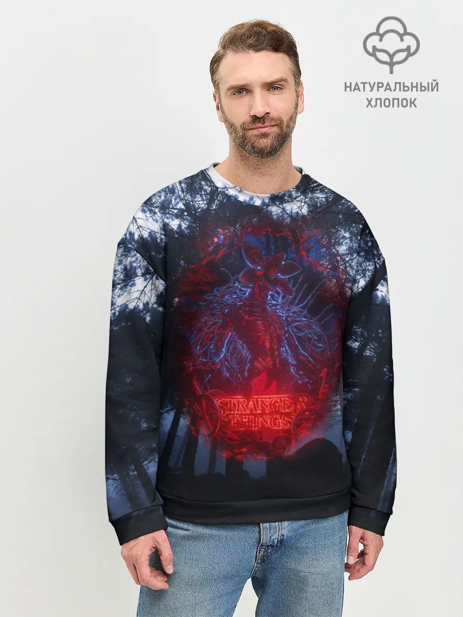 Мужской свитшот базовый / Demogorgon Stranger Things