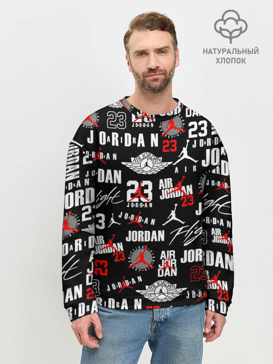 Мужской свитшот базовый / MICHAEL JORDAN LOGOBOMBING