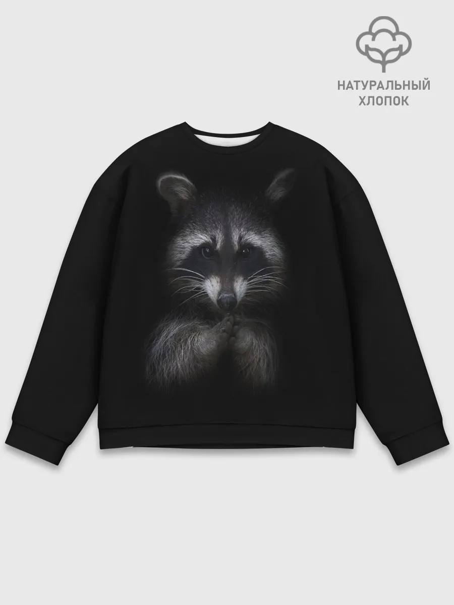 Мужской свитшот базовый / енот