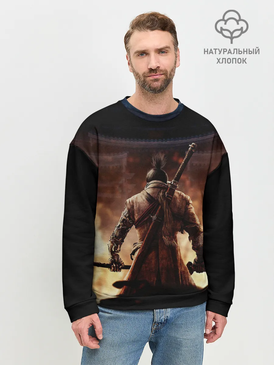 Мужской свитшот базовый / Sekiro shadows die twice