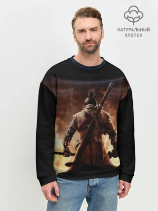 Мужской свитшот базовый / Sekiro shadows die twice