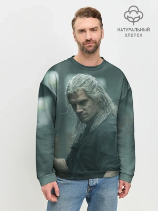 Мужской свитшот базовый / Ведьмак Геральт
