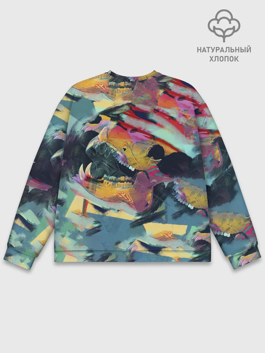 Мужской свитшот базовый / Абстрактный рисунок