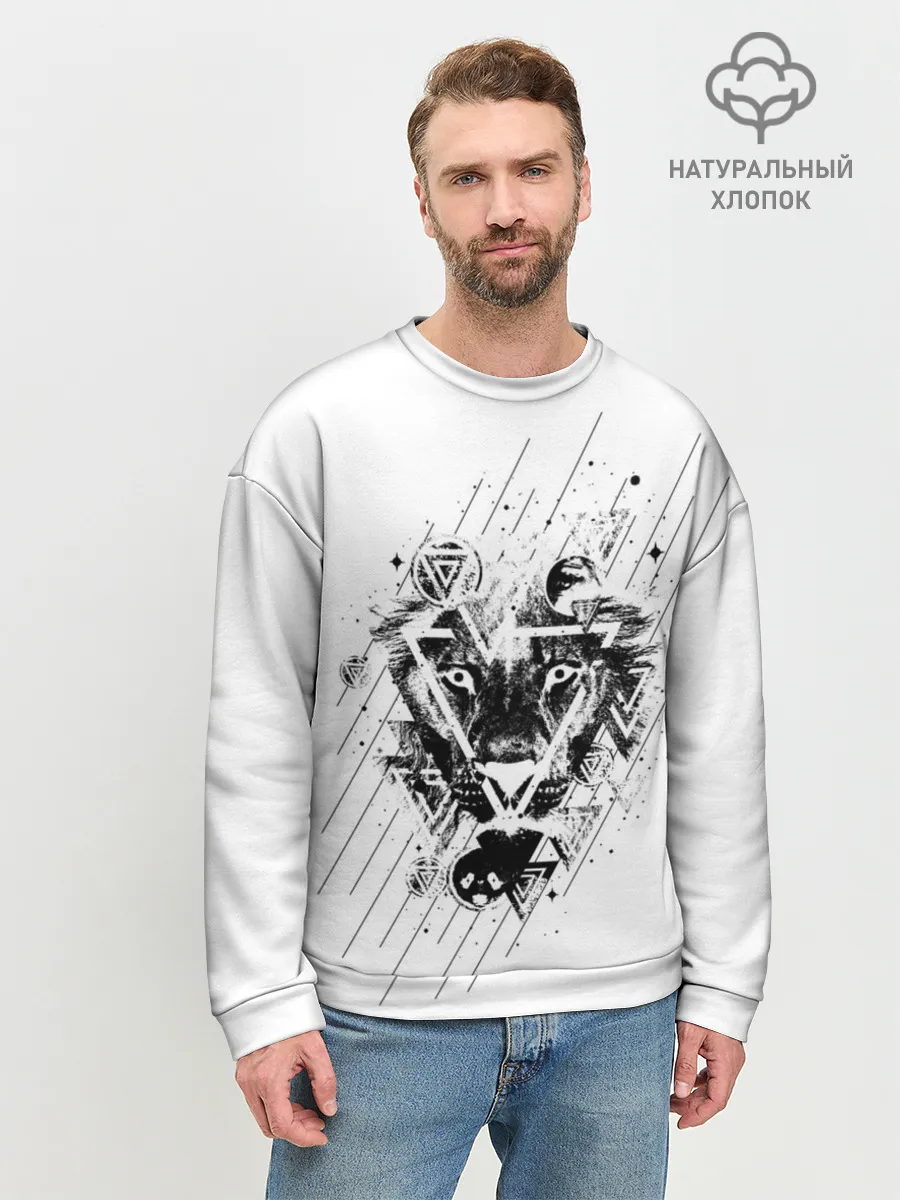 Мужской свитшот базовый / Лев