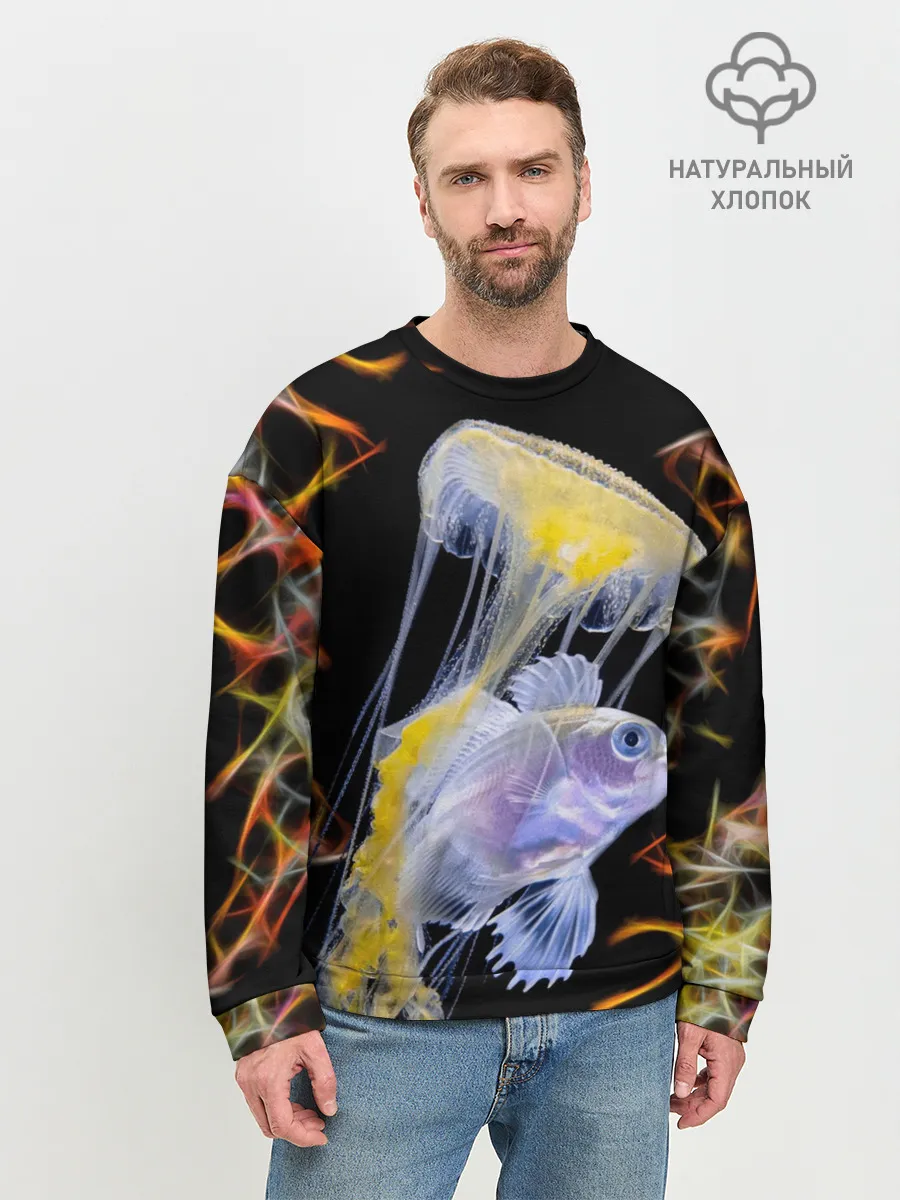 Мужской свитшот базовый / медуза
