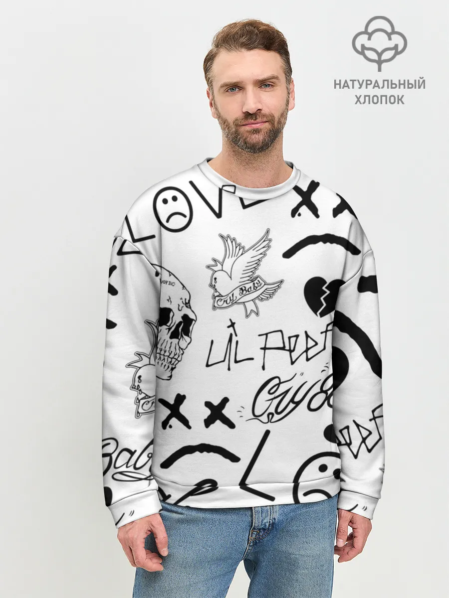Мужской свитшот базовый / Lil Peep