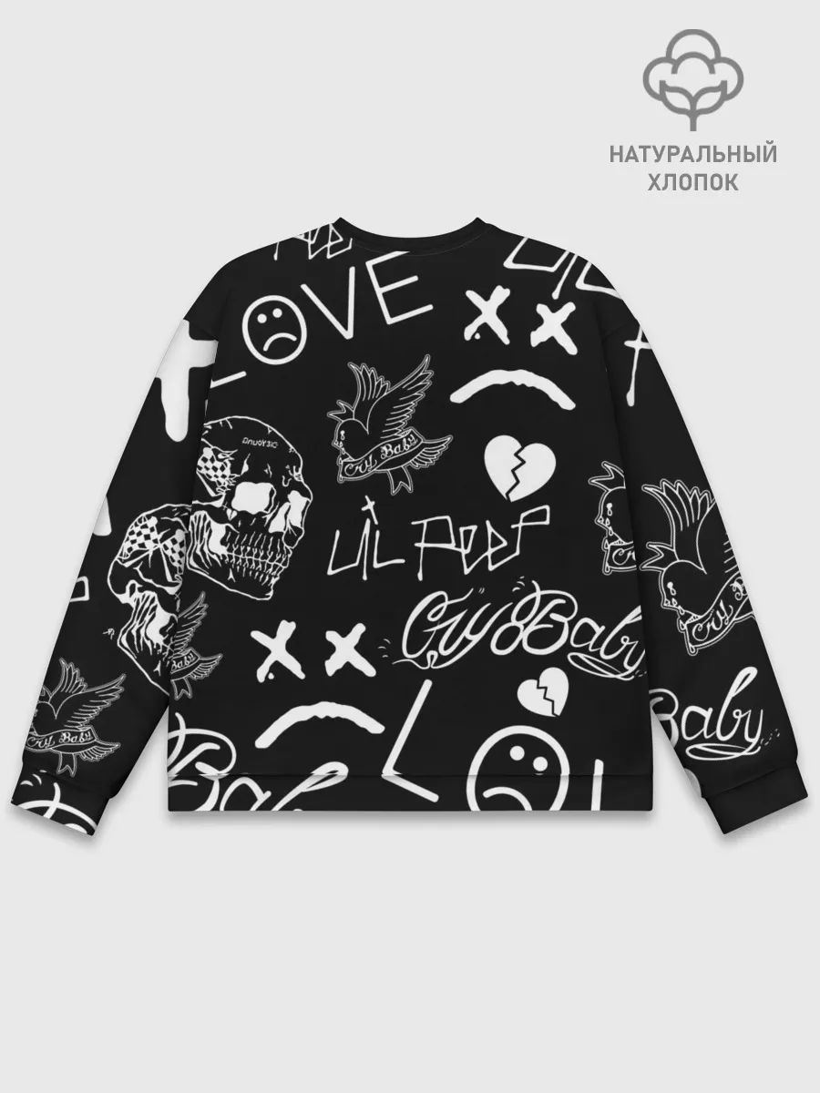 Мужской свитшот базовый / Lil Peep