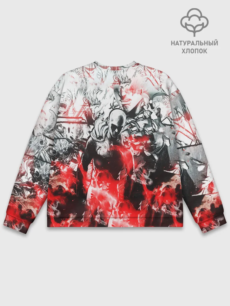 Мужской свитшот базовый / One-Punch Man Collage