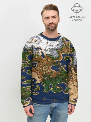 Мужской свитшот базовый / HEROES 3 КАРТА