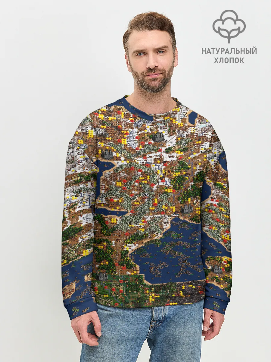 Мужской свитшот базовый / Герои 3 Карта