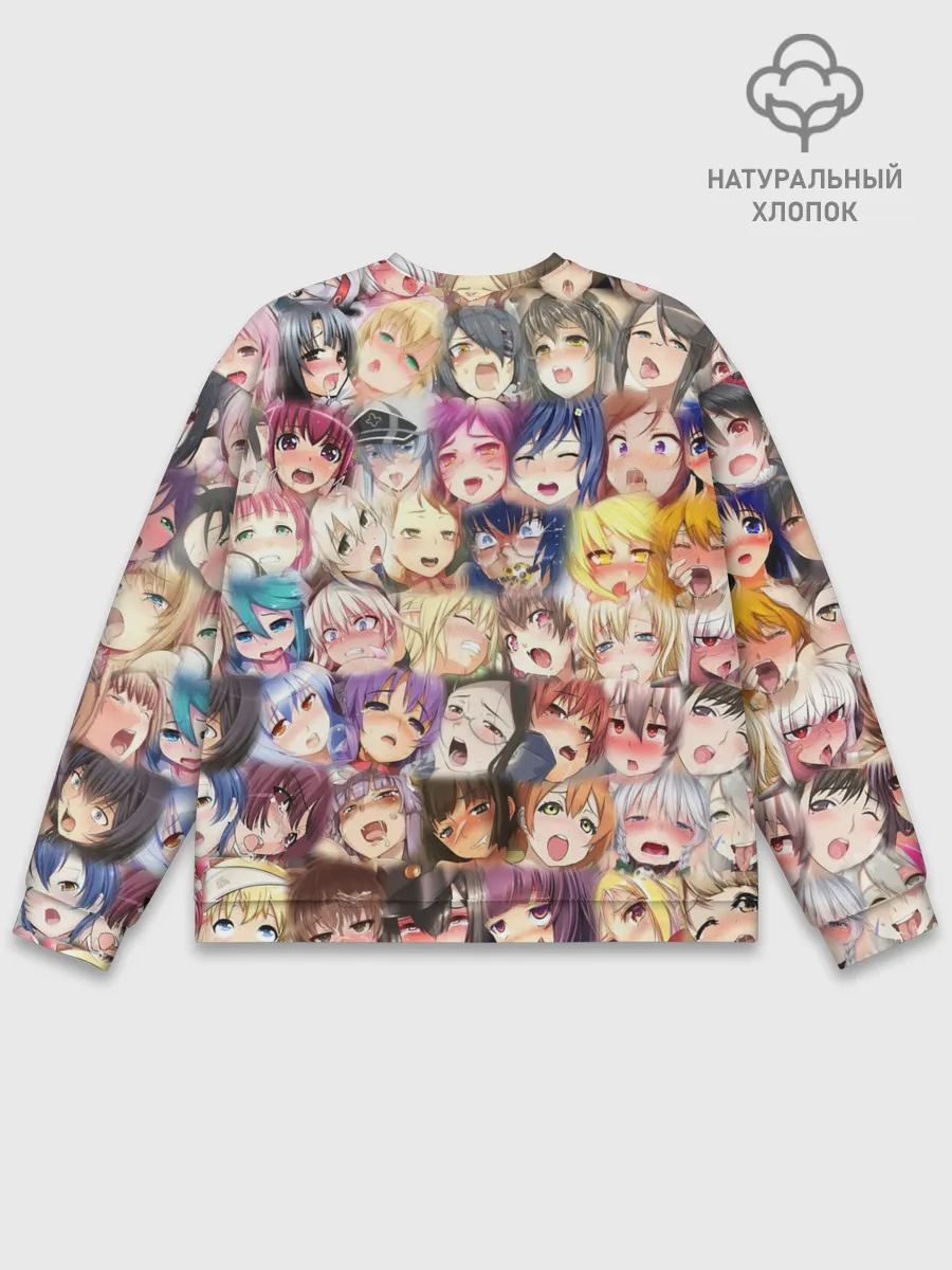 Мужской свитшот базовый / MANY FACES OF AHEGAO! color