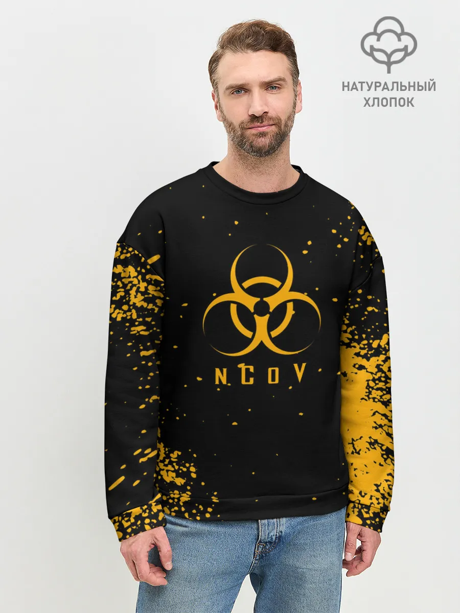 Мужской свитшот базовый / КОРОНАВИРУС | nCoV