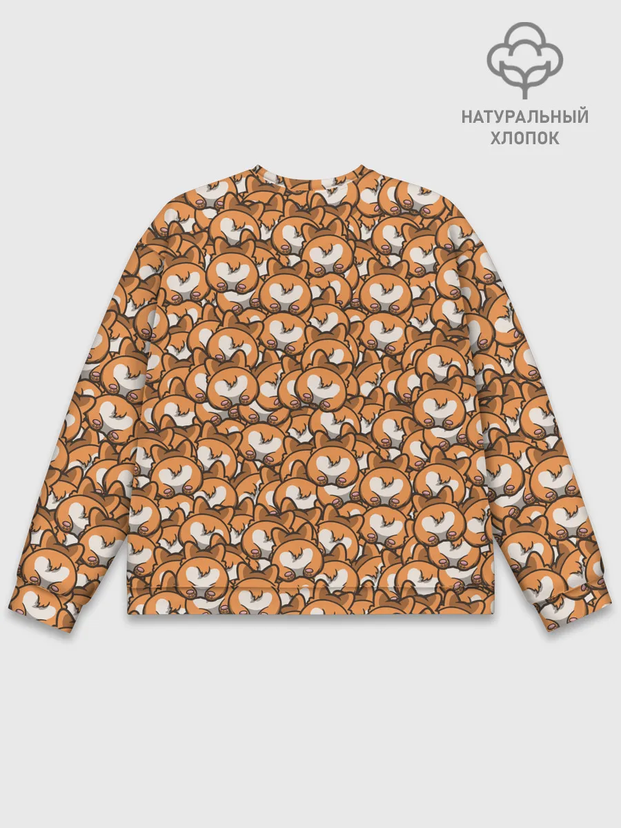 Мужской свитшот базовый / Попки Корги