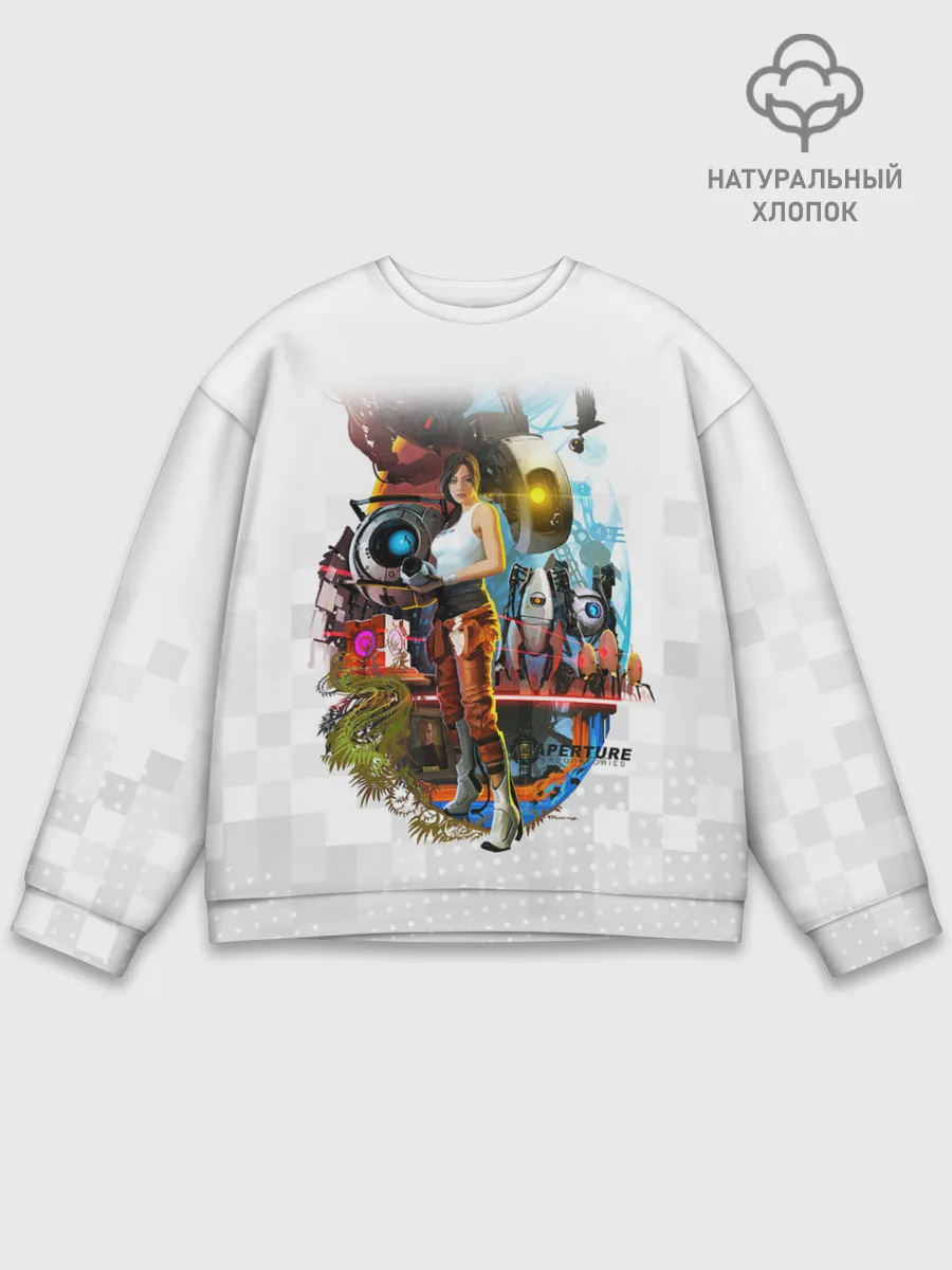 Мужской свитшот базовый / PORTAL 2 | ПОРТАЛ 2 ЧЕЛЛ