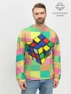 Мужской свитшот базовый / Кубик Рубика