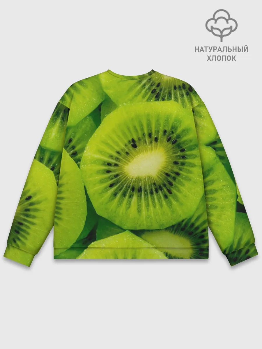 Мужской свитшот базовый / Зеленый киви