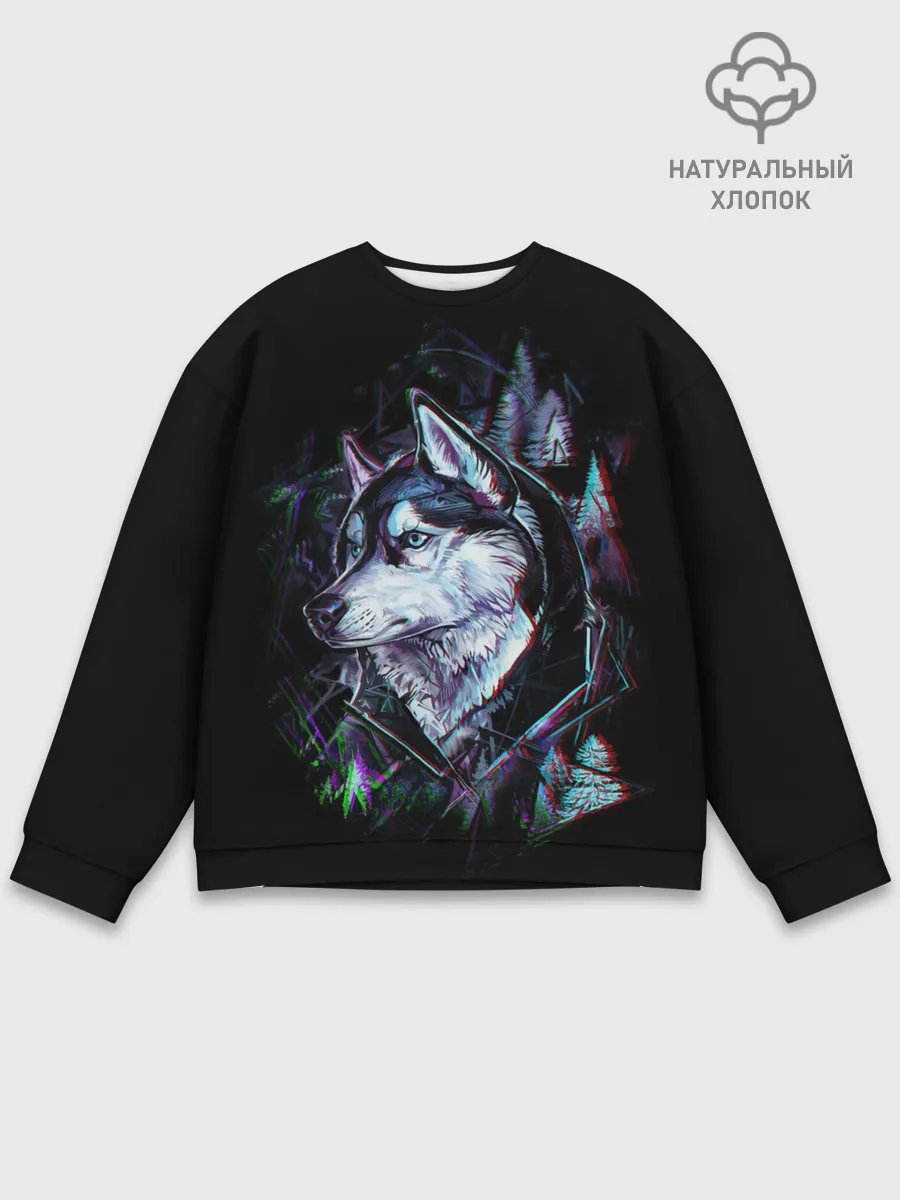 Мужской свитшот базовый / Волк