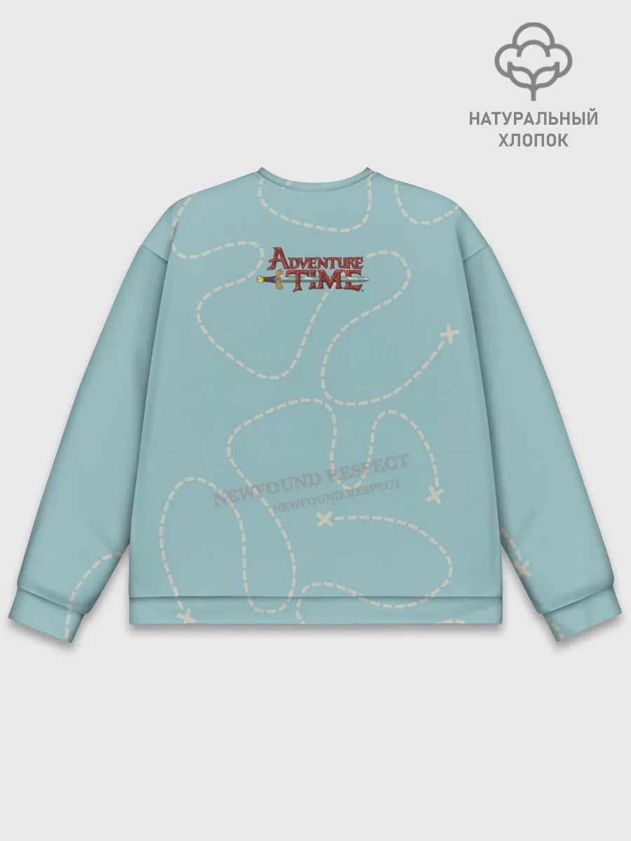 Мужской свитшот базовый / Friendship. Adventure time