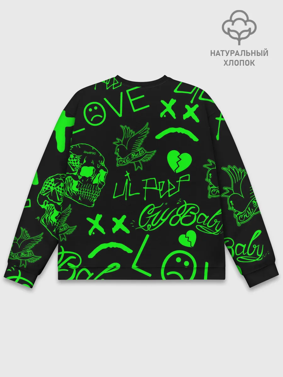 Мужской свитшот базовый / Lil Peep