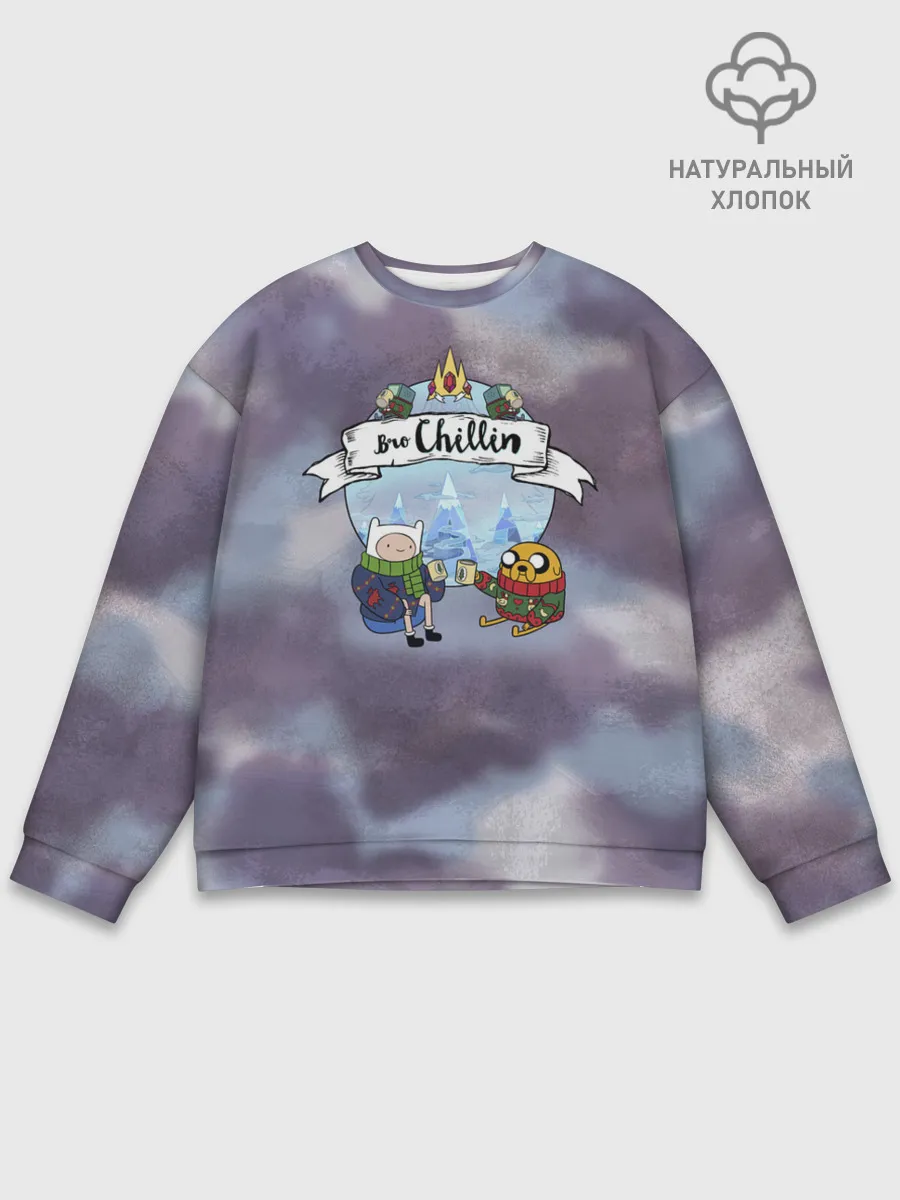 Мужской свитшот базовый / Фин и Джейк