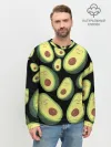 Мужской свитшот базовый / Авокадо паттерн