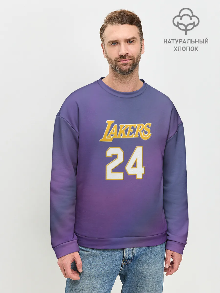 Мужской свитшот базовый / Los Angeles Lakers / Kobe Brya