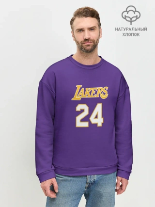Мужской свитшот базовый / Los Angeles Lakers / Kobe Brya
