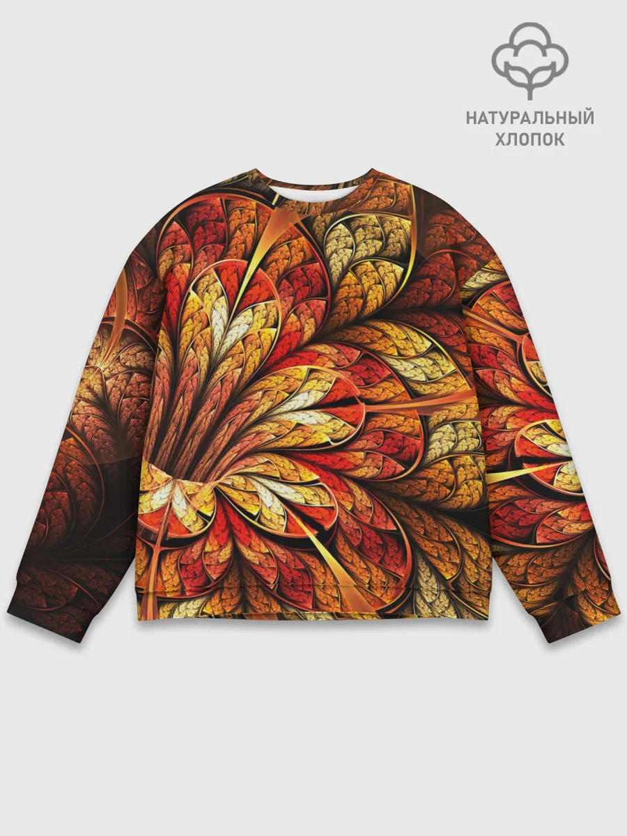Мужской свитшот базовый / ФРАКТАЛЬНЫЙ УЗОР