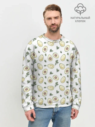 Мужской свитшот базовый / АВОКАДО