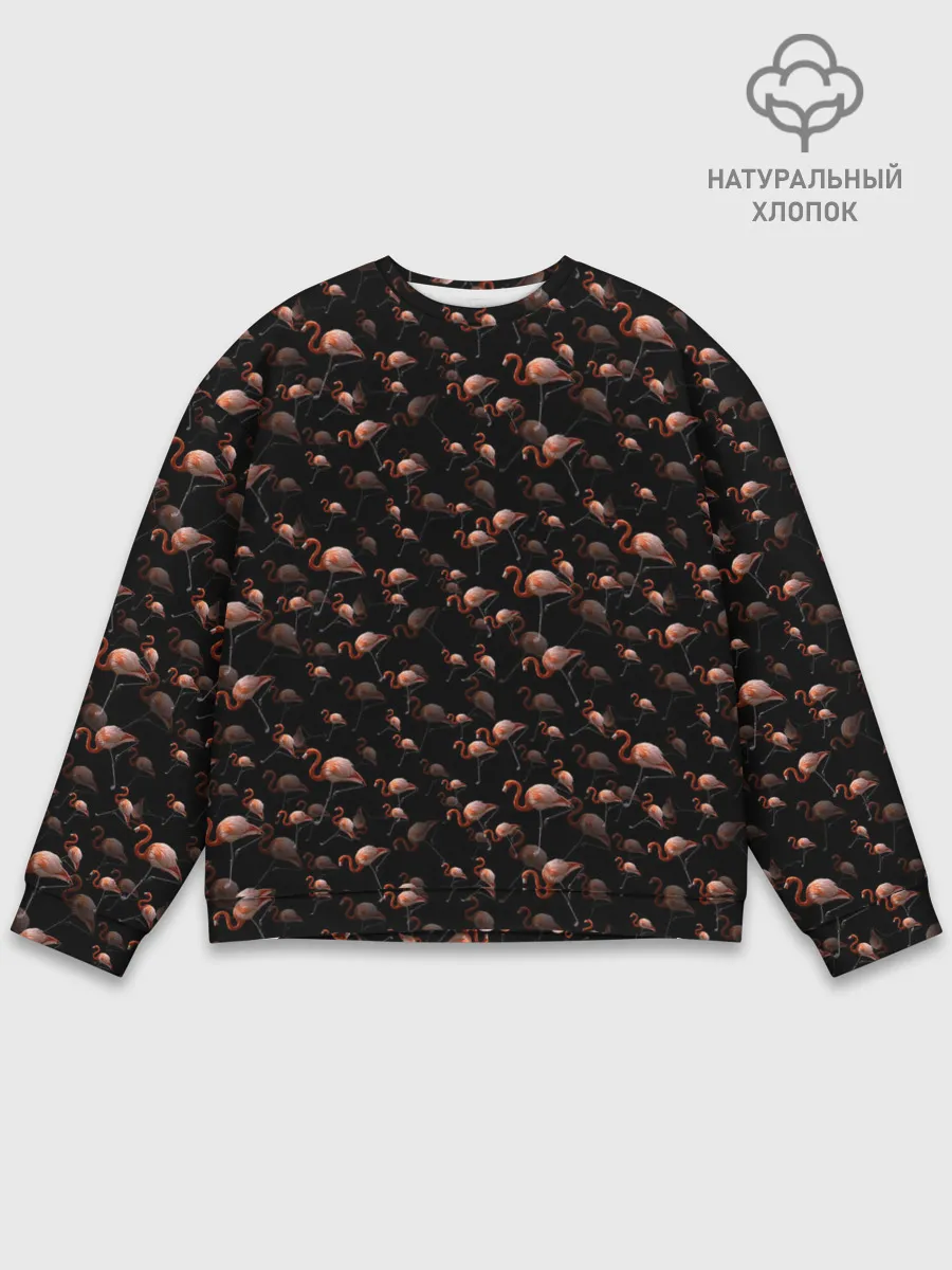 Мужской свитшот базовый / Фламинго
