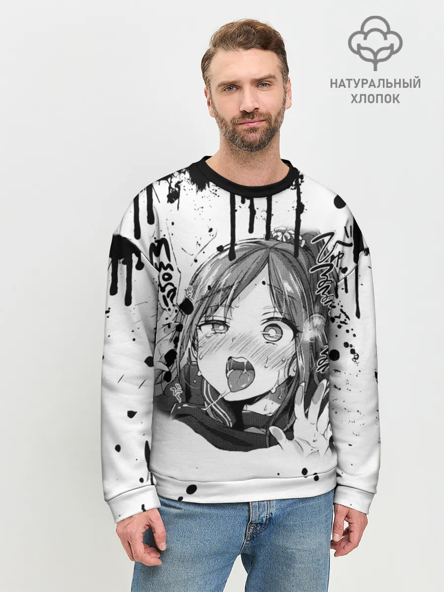 Мужской свитшот базовый / АХЕГАО с подтёками